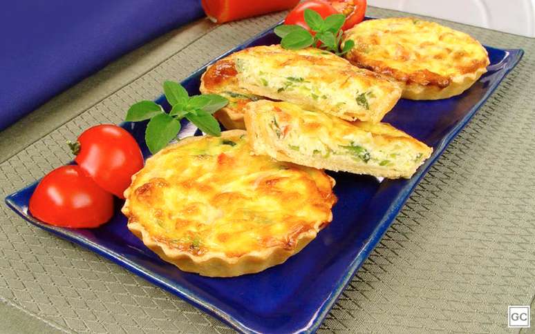 7 -&nbsp;Miniquiche de abobrinha - 
Que tal rechear a quiche com abobrinha? Voc&ecirc; pode at&eacute; vender esta receita! -

