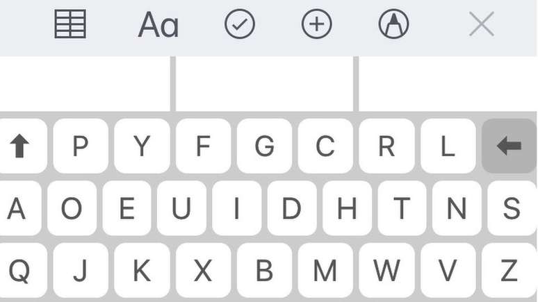 Como o teclado Dvorak fica no iPhone