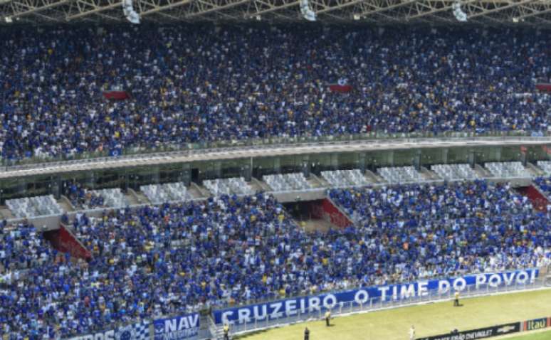 Torcedores do Cruzeiro terão um setor com ingressos a R$ 10 nos jogos da Raposa no Mineirão- Divulgação/Cruzeiro
