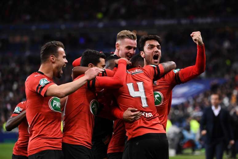 O Rennes fez um incrível segundo tempo e venceu o PSG nas penalidades (AFP)