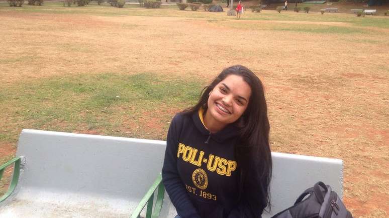 Thamiris hoje est&aacute; no terceiro ano de engenharia civil na Poli-USP