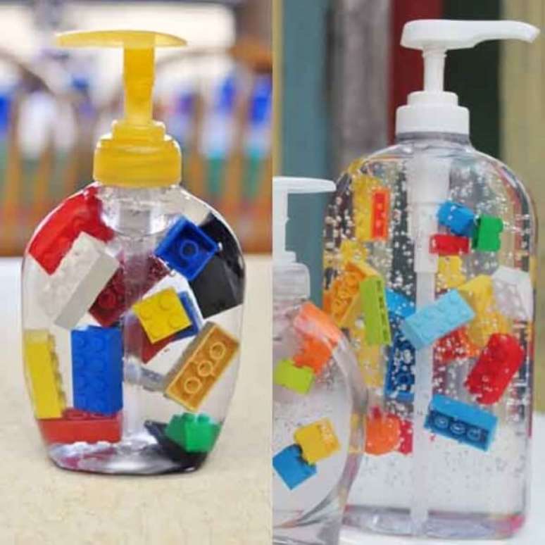 32 – Saboneteira super criativa utilizada como enfeites para banheiro artesanato. Fonte: Artesanato e Reciclagem