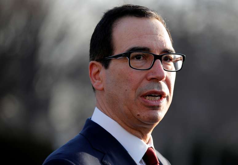 Secretário do Tesouro dos Estados Unidos, Steven Mnuchin
21/03/2019
REUTERS/Jim Young