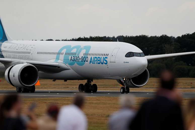 Apresenta&ccedil;&atilde;o do Airbus A330-900neo no Farnborough Airshow, em Farnborough, Reino Unido 
16/07/2018
REUTERS/Peter Nicholls