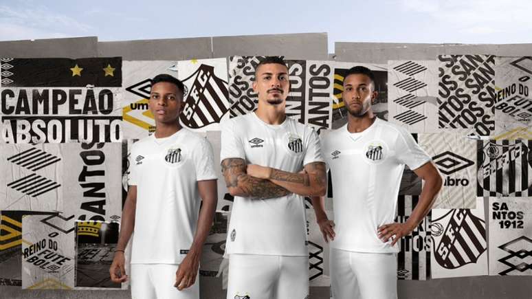 Com mudanças em relação ao modelo anterior, Santos apresenta nova camisa número 1 (Foto: Divulgação)