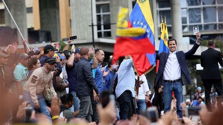 Guaidó se declarou presidente interino da Venezuela em janeiro