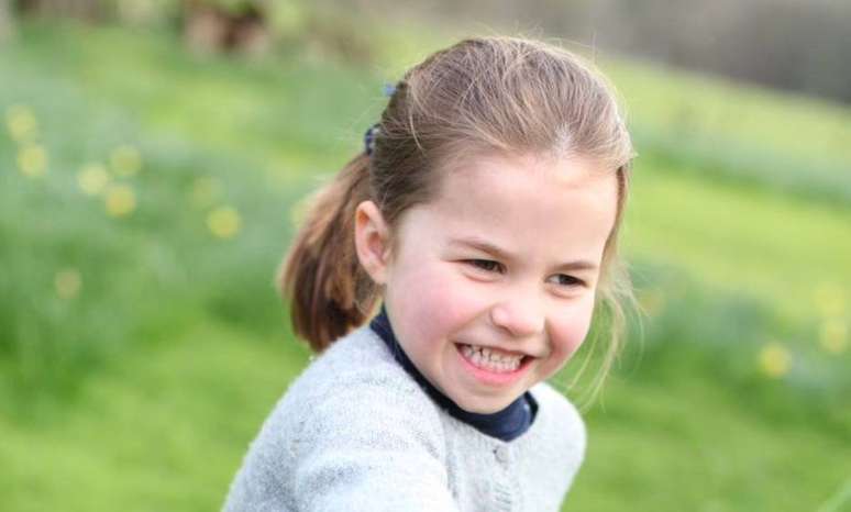 Princesa Charlotte às vésperas de seu aniversário de quatro anos.