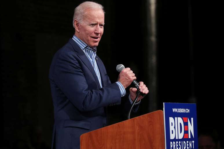 Pré-candidato democrata à Presidência dos EUA Joe Biden durante evento de campanha em Iowa
02/05/2019 REUTERS/Jonathan Ernst 