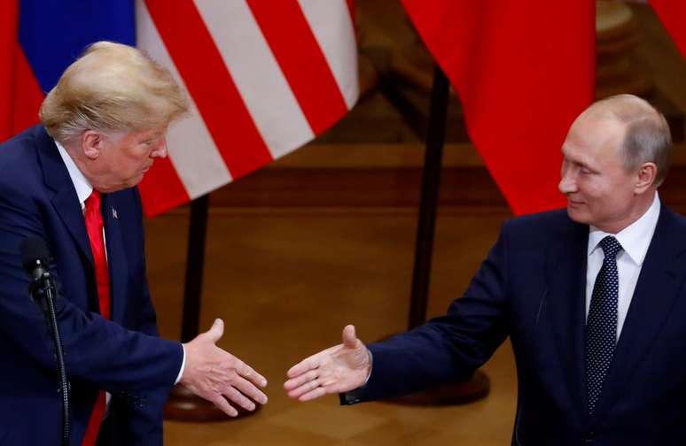 Presidente dos EUA, Donald Trump, e presidente russo, Vladimir Putin
16/07/2018
REUTERS/Leonhard Foeger