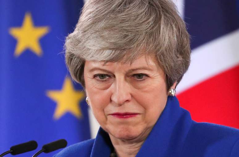 Primeira-ministra britânica, Theresa May
11/04/2019
REUTERS/Yves Herman