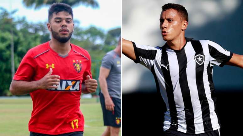 Leandrinho e Renan Gorne estão emprestados pelo Botafogo (Foto: Reprodução)