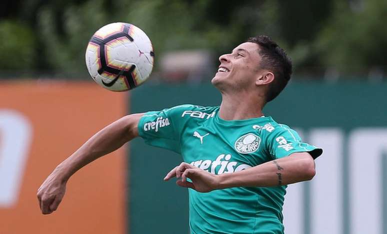 Diogo Barbosa deve ser titular neste sábado, contra o Inter, no Allianz (Cesar Greco/Agência Palmeiras/Divulgação)