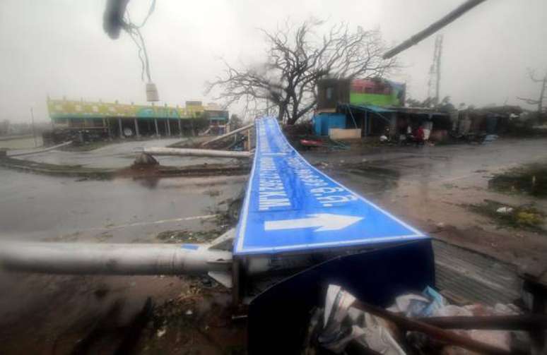 Destruição provocada pelo ciclone Fani em Odisha, na Índia