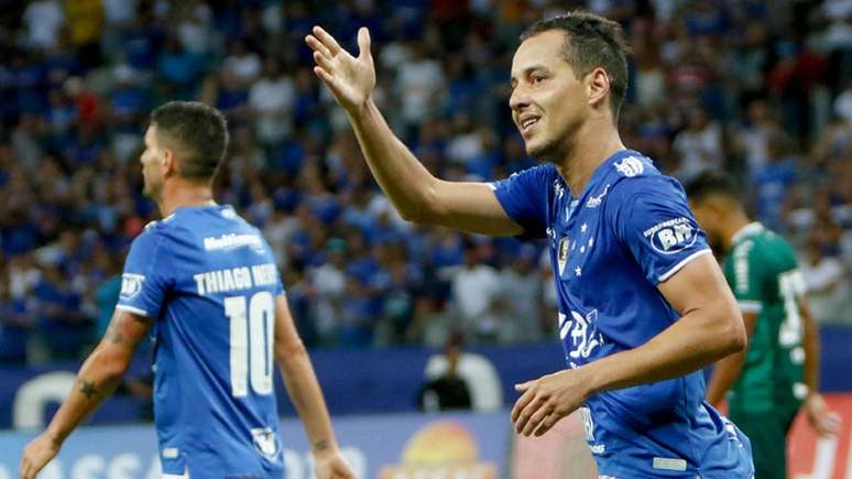 O gol de Rodriguinho tirou a Raposa do sufoco no duelo contra o Goiás, garantindo mais três pontos aos mineiros-Felipe Correia/Photo Premium/Lancepress