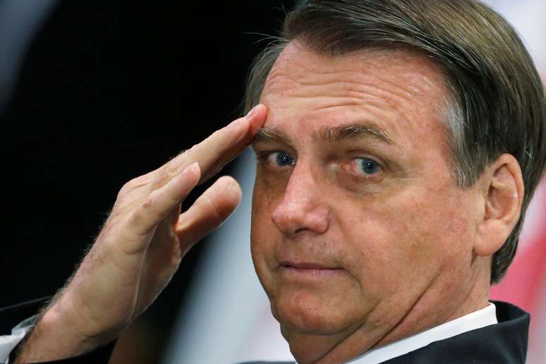 Jair Bolsonaro em cerimônia do Itamaraty