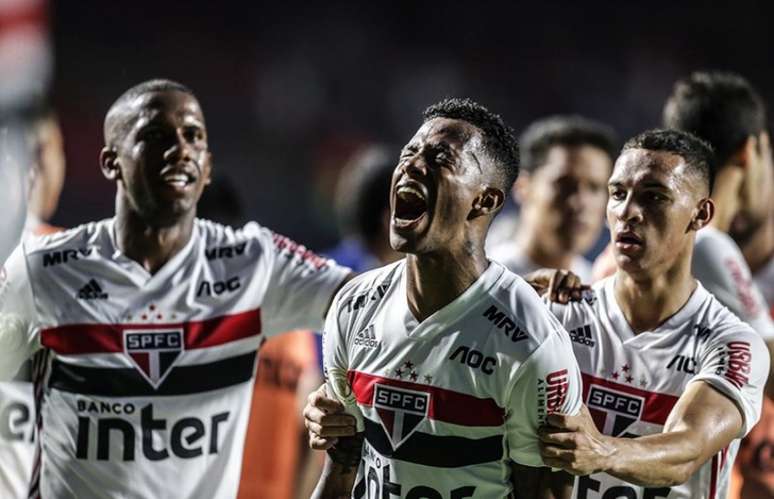 Tchê Tchê marcou seu primeiro gol pelo São Paulo (Rubens Chiri/saopaulofc.net)