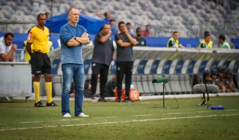 O treinador da Raposa ficou satisfeito com o desempenho do time e comentou sobre TN10  e Rodriguinho juntos em campo- Vinnicius Silva/Cruzeiro