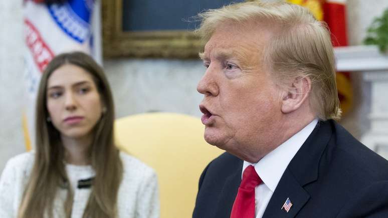 Donald Trump j&aacute; disse v&aacute;rias vezes que interven&ccedil;&atilde;o militar na Venezuela &eacute; uma possibilidade. Na semana passada, ele se reuniu com a esposa de Juan Guaid&oacute; (na foto) para discutir como os EUA podem ajudar a oposi&ccedil;&atilde;o a tirar Maduro do poder