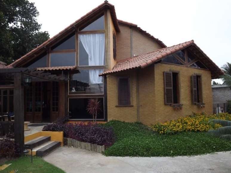 1- A casa com tijolo ecológico é produzida de forma sustentável. Fonte: F.Soares Arquitetura
