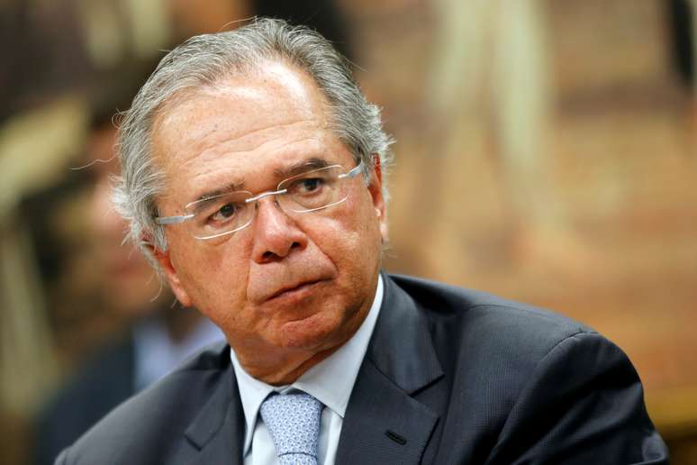 Ministro da Economia, Paulo Guedes, durante audiência na comissão especial da reforma da Previdência
08/05/2019 REUTERS/Adriano Machado 