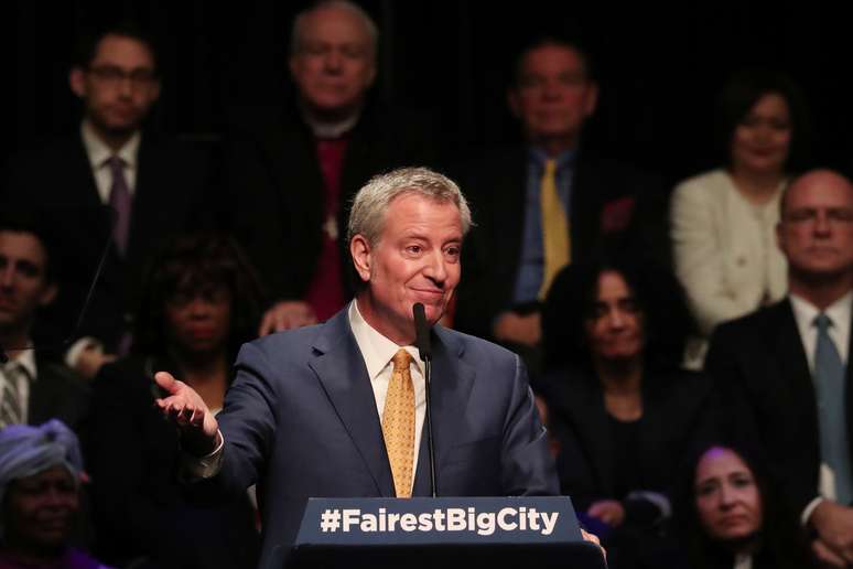 Bill de Blasio, prefeito de Nova York 
10/01/2019
REUTERS/Shannon Stapleton 