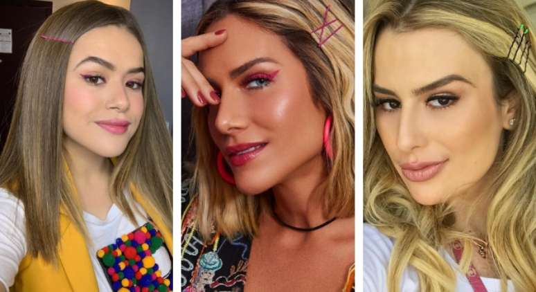 Famosas apostam em grampos de cabelo (Fotos: Instagram/Reprodução)