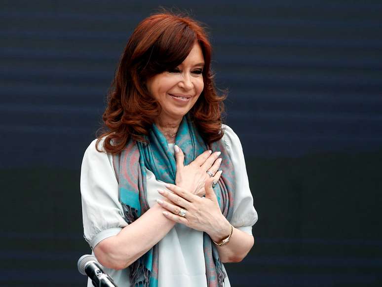 Ex-presidente da Argentina Cristina Kirchner durante evento em Buenos Aires