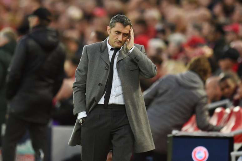 Valverde foi bastante criticado após a goleada sofrida na última terça-feira para o Liverpool (Foto: AFP)