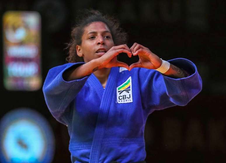 Rafaela Silva foi medalha de ouro no Grand Slam de Baku