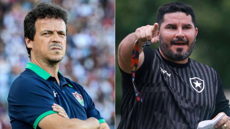 Diniz e Barroca fazem duelo à parte no Maracanã (Fotos: Lucas Merçon/Fluminense FC; Vitor Silva/SSPress/Botafogo)