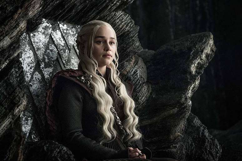 Emilia Clarke como Daenerys Targaryen em 'Game of Thrones'.