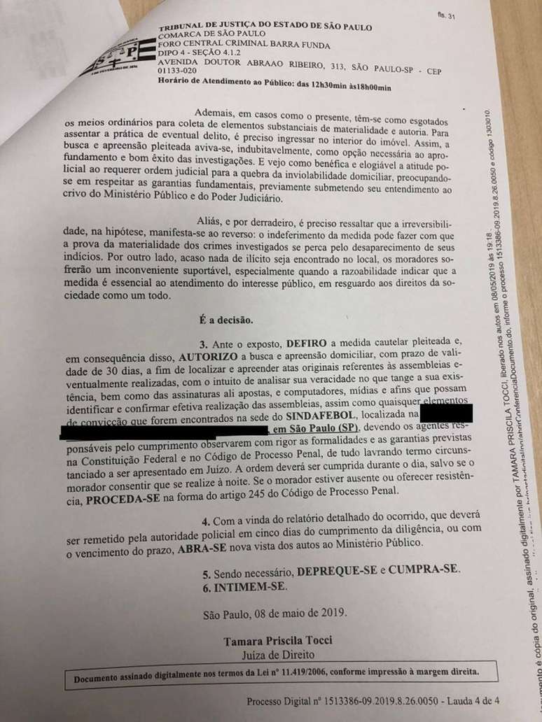 Mandado de busca e apreensão