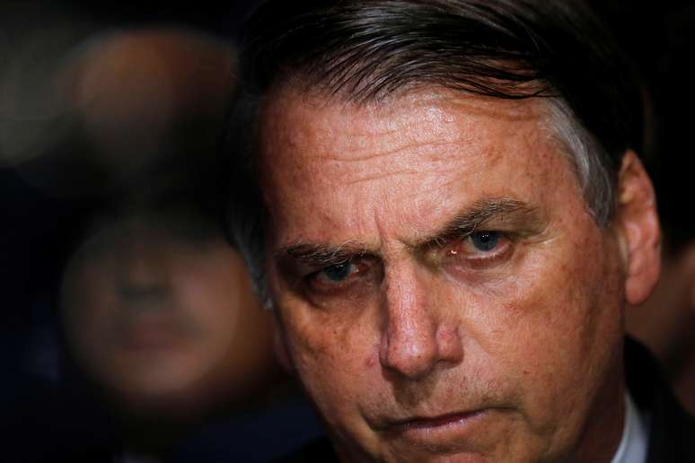 Bolsonaro, em evento no Planalto 7/5/2019 REUTERS/Adriano Machado