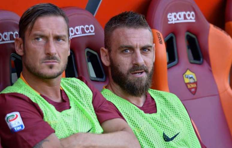 Totti e De Rossi são recordistas na Roma (Foto: Filippo Monteforte / AFP)