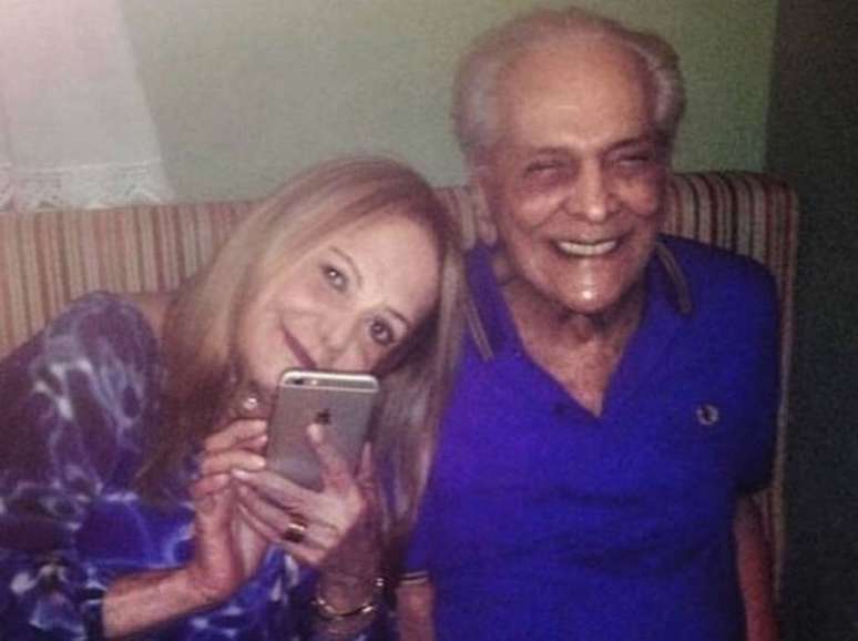 Lucio Mauro e a esposa, juntos em 2016, pouco tempo antes de sofrer um AVC. Ator morreu em maio de 2019.