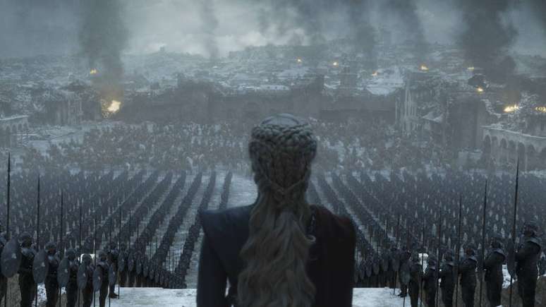 Cena do último episódio da última temporada de 'Game of Thrones' divulgada pela HBO.