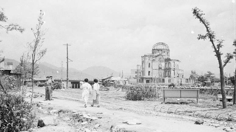 O Memorial da Paz de Hiroshima foi o único edifício que ficou de pé próximo ao epicentro do impacto