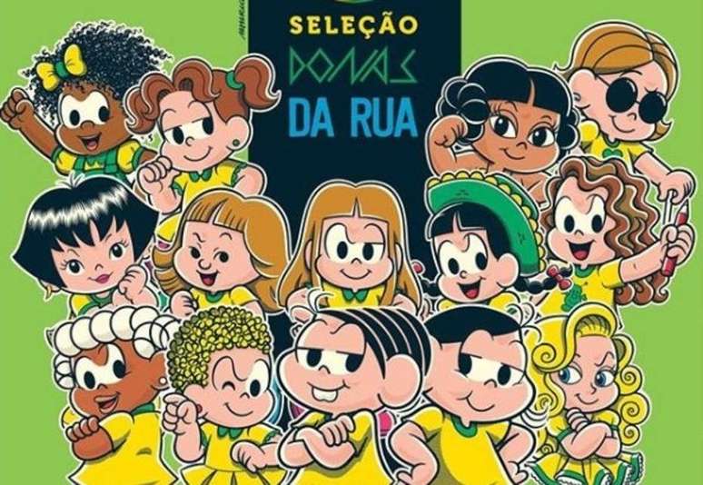 ‘Turma da Mônica’ faz homenagem para a Copa do Mundo de Futebol Feminino.