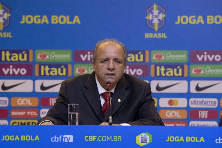 Vadão, durante entrevista coletiva na CBF (Foto: Lucas Figueiredo/CBF)