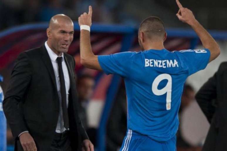 Benzema tem boa relação com Zidane (Foto: Reprodução)
