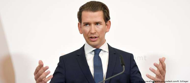 Sebastian Kurz é líder do ÖVP, que há mais de um ano governava a Áustria ao lado do FPÖ, de Strache