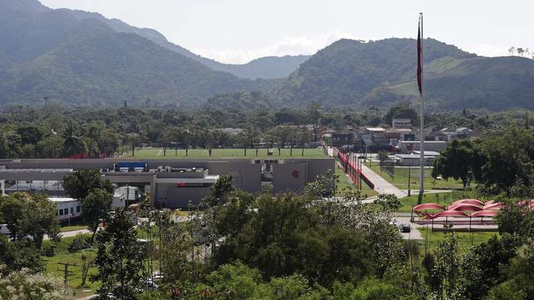 Vista geral do Ninho do Urubu, onde alguns jogadores adolescentes do Flamengo moram