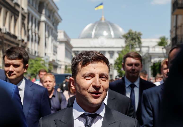 Presidente da Ucrânia, Volodymyr Zelenskiy, em Kiev
20/05/2019
REUTERS/Valentyn Ogirenko