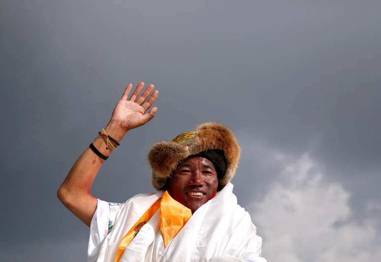 Kami Rita Sherpa, de 48 anos, em Katmandu
20/05/2018
REUTERS/Navesh Chitrakar