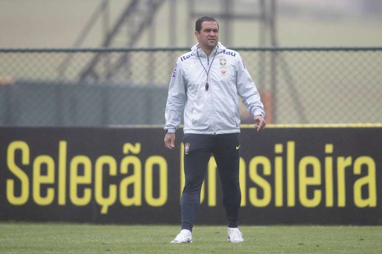 O técnico André Jardine, da Seleção Brasileira Sub-18