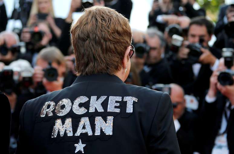 Elton John no tapete vermelho antes de exibi&ccedil;&atilde;o do filme "Rocketman" no Festival de Cannes, na Fran&ccedil;a
16/05/2019
REUTERS/Jean-Paul Pelissier