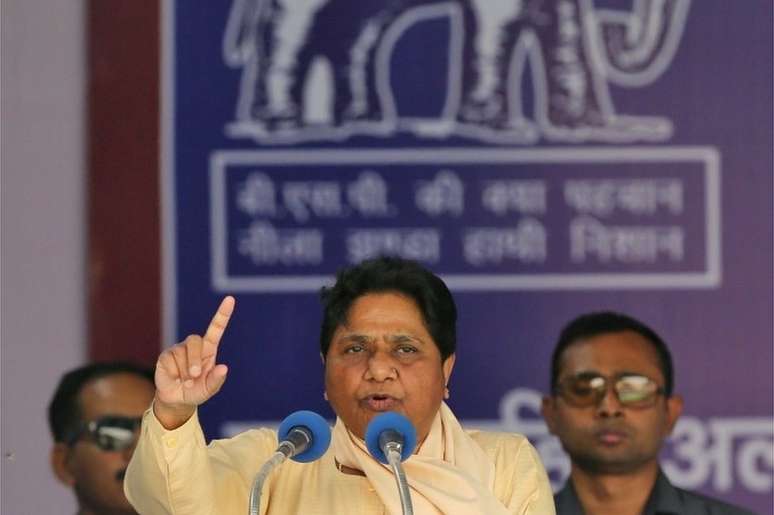 Poderosos líderes regionais, como Mayawati, não conseguiram barrar o crescimento do BJP