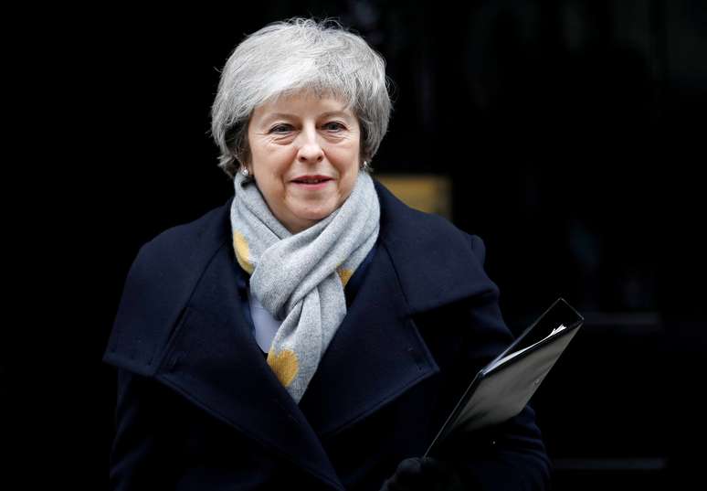 Premiê britânica, Theresa May, em Londres
15/01/2019
REUTERS/Peter Nicholls