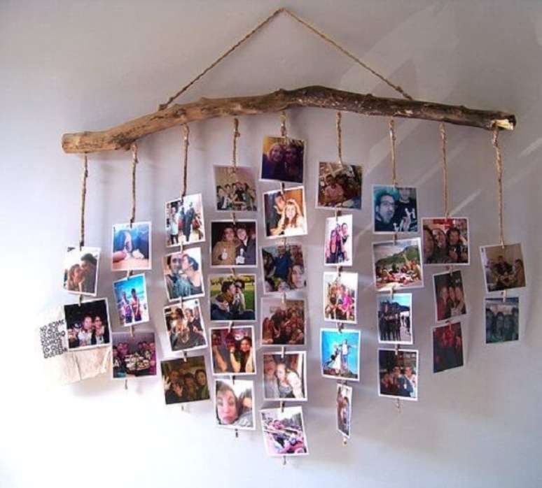 6 – Crie um painel de fotos para decoração de dia dos namorados. Fonte: Pinterest