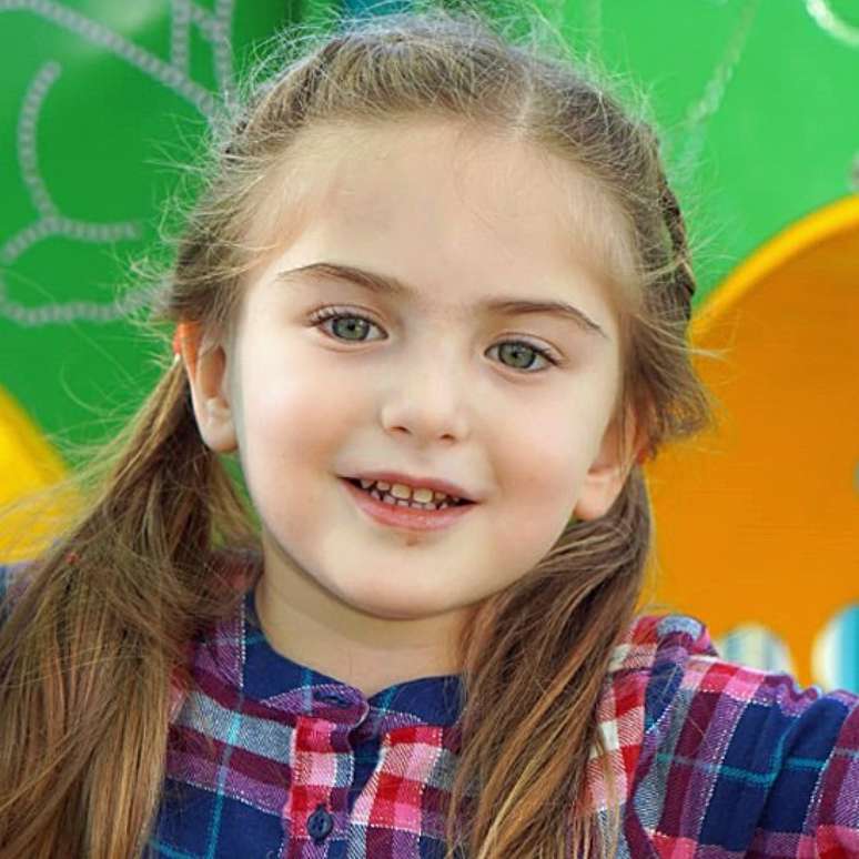 Shira em dezembro de 2018: Menina, segundo a m&atilde;e, nasceu com os olhos do pai